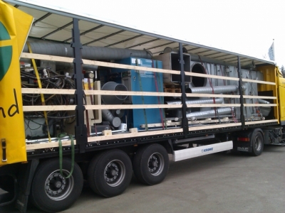 Dismantling of SCHIAVI printing press in Denmark