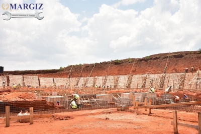 Visit on construction Site of autoclaved aerated concrete blocks factory in Rwanda, Africa