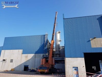 Dismantling of bleaching towers in Voreppe, France