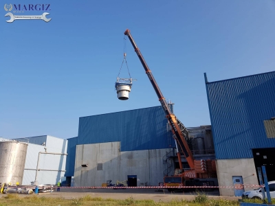 Dismantling of bleaching towers in Voreppe, France