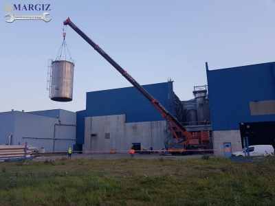 Dismantling of bleaching towers in Voreppe, France