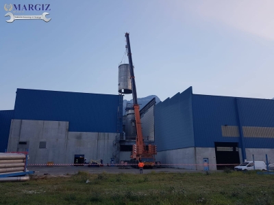 Dismantling of bleaching towers in Voreppe, France