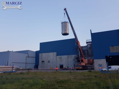 Dismantling of bleaching towers in Voreppe, France