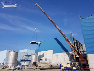 Dismantling of bleaching towers in Voreppe, France