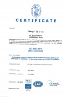 Our ISO certification is enlarged for another 3 years