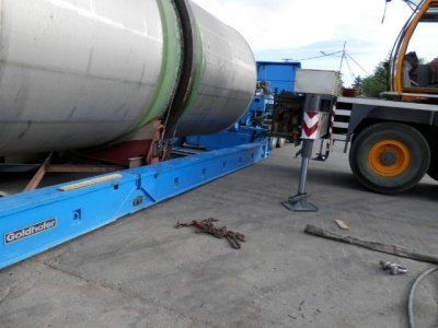 Fiber Pulper and Yankee Cylinder - dismantling and transport preparation