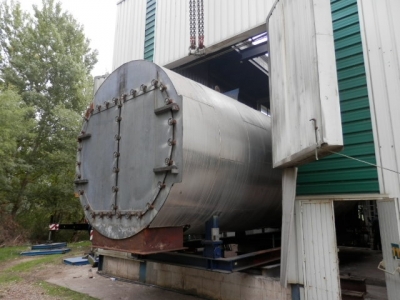 Dismantling of an 80 tons Steam boiler