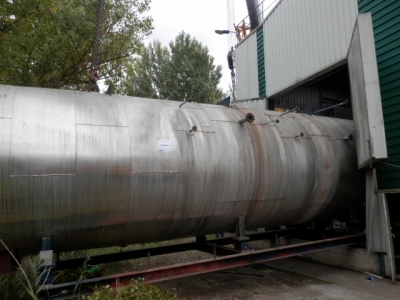 Dismantling of an 80 tons Steam boiler