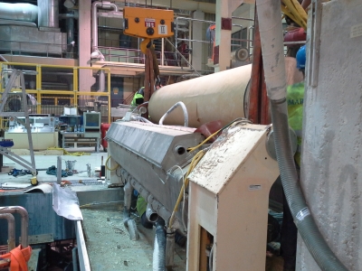 Paper machine PM2 in ��nekoski - removal of one coating station